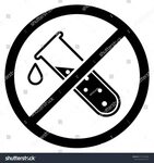 Forbidden Signal Chemical Tube Icon Design Stock Vector (Roy